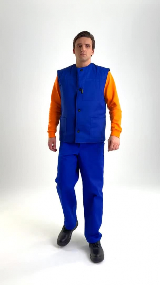 Жилет Эксперт утепленный ЭКОНОМ василек